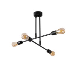 Opviq Lámpara de araña industrial Flower - 161 - AV en negro